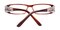 Clarissa Brown Rectangle Plastic Eyeglasses