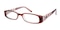 Charlotte Brown Rectangle Plastic Eyeglasses