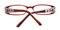 Charlotte Brown Rectangle Plastic Eyeglasses