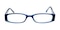 Charlotte Blue Rectangle Plastic Eyeglasses