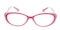 Fitchburg Pink Oval Plastic Eyeglasses