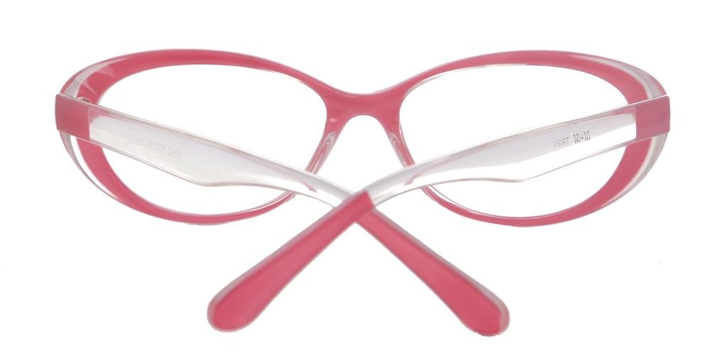 Fitchburg Pink Oval Plastic Eyeglasses