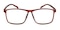 Asheville Brown Square Plastic Eyeglasses