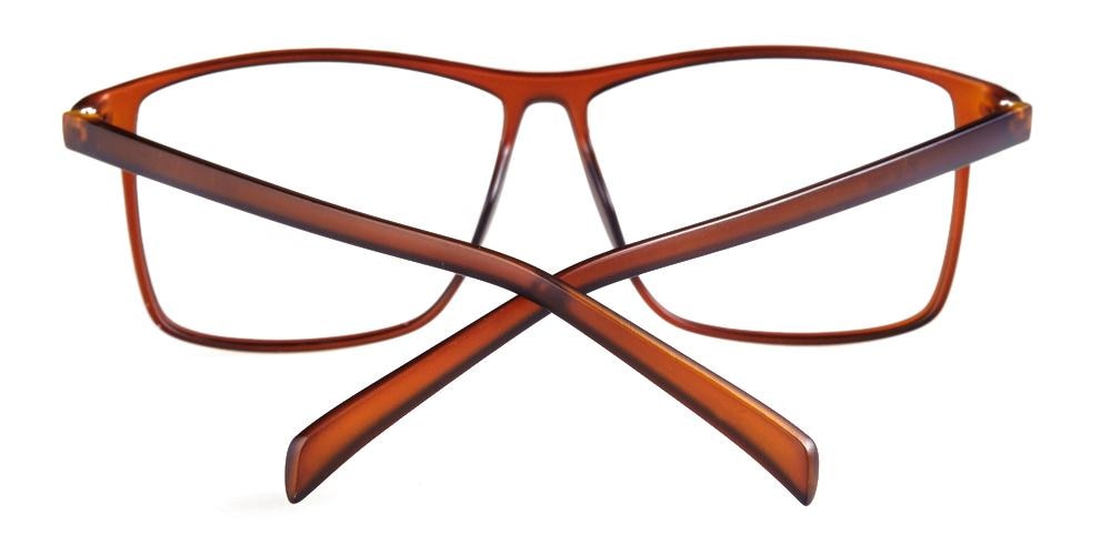 Asheville Brown Square Plastic Eyeglasses