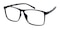 Asheville Black Square Plastic Eyeglasses