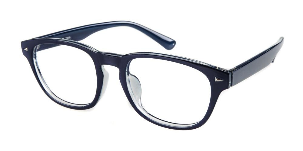 Middletown Blue Classic Wayframe Plastic Eyeglasses
