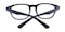 Middletown Blue Classic Wayframe Plastic Eyeglasses