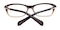 Marietta Brown Rectangle Plastic Eyeglasses