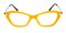 FortWilliam Yellow Plastic Eyeglasses