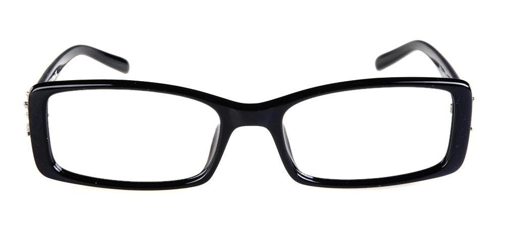 Pendleton Black Rectangle Plastic Eyeglasses