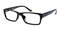 Greenville Black Rectangle Plastic Eyeglasses