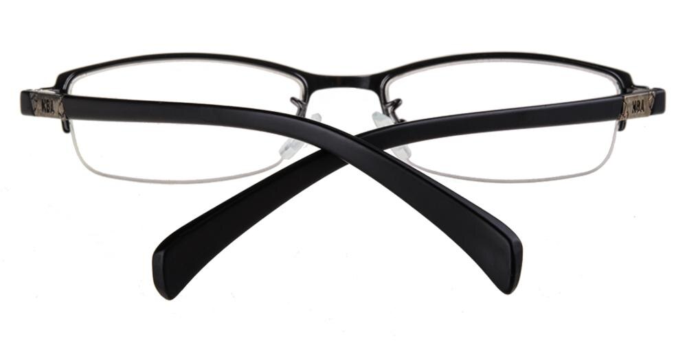 GrandJunction Gunmetal Rectangle Metal Eyeglasses