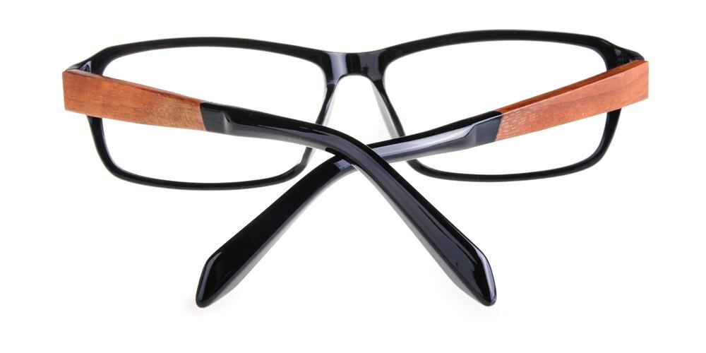 Downey Black Rectangle Acetate Eyeglasses
