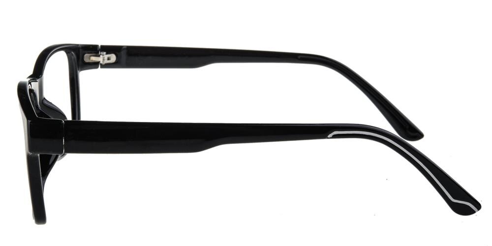 LittleRock Black Black Classic Wayframe Plastic Eyeglasses
