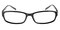 FortSmith Black Rectangle Plastic Eyeglasses
