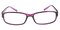 FortSmith Purple Rectangle Plastic Eyeglasses