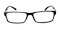 Ventura Black Rectangle Plastic Eyeglasses