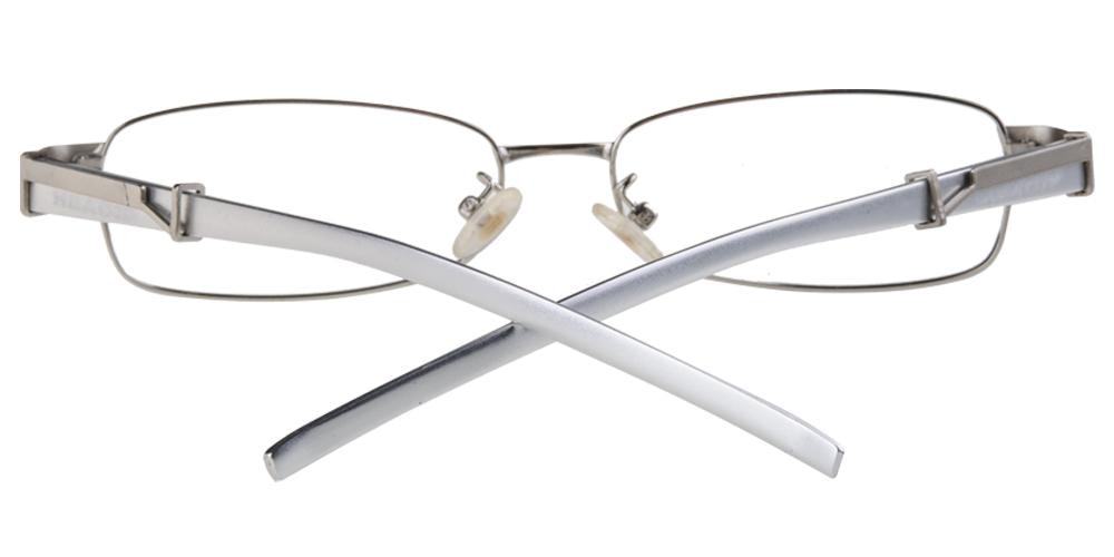Laguna Silver Rectangle Metal Eyeglasses