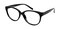 Norwood Black Oval Plastic Eyeglasses