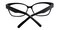 Oneida Black Classic Wayframe Plastic Eyeglasses