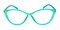 Weymouth Green Cat Eye Plastic Eyeglasses