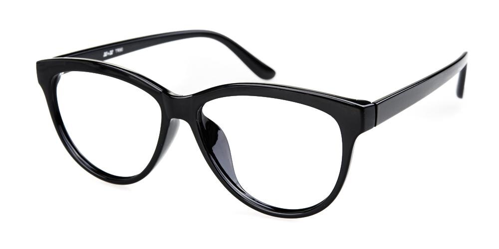 Louisville Black Cat Eye Plastic Eyeglasses