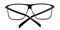 Lafayette Black Classic Wayframe Plastic Eyeglasses