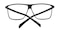 Lafayette Black Classic Wayframe Plastic Eyeglasses