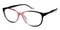 NorthPlatte PinkBlack Classic Wayframe Plastic Eyeglasses