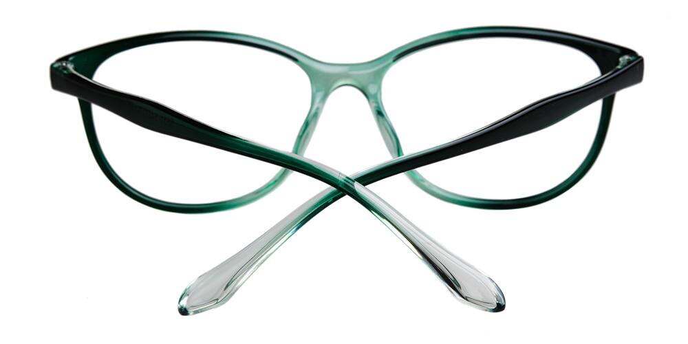 NorthPlatte Green Classic Wayframe Plastic Eyeglasses