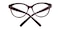 Norwood Burgundy Oval Plastic Eyeglasses