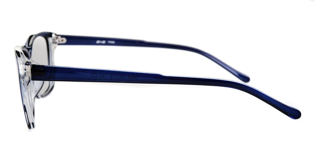 CouncilBluffs Blue Classic Wayframe Plastic Eyeglasses