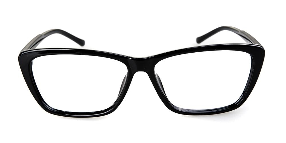 CouncilBluffs Black Classic Wayframe Plastic Eyeglasses