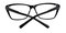 CouncilBluffs Black Classic Wayframe Plastic Eyeglasses