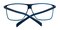 Lafayette Blue Classic Wayframe Plastic Eyeglasses