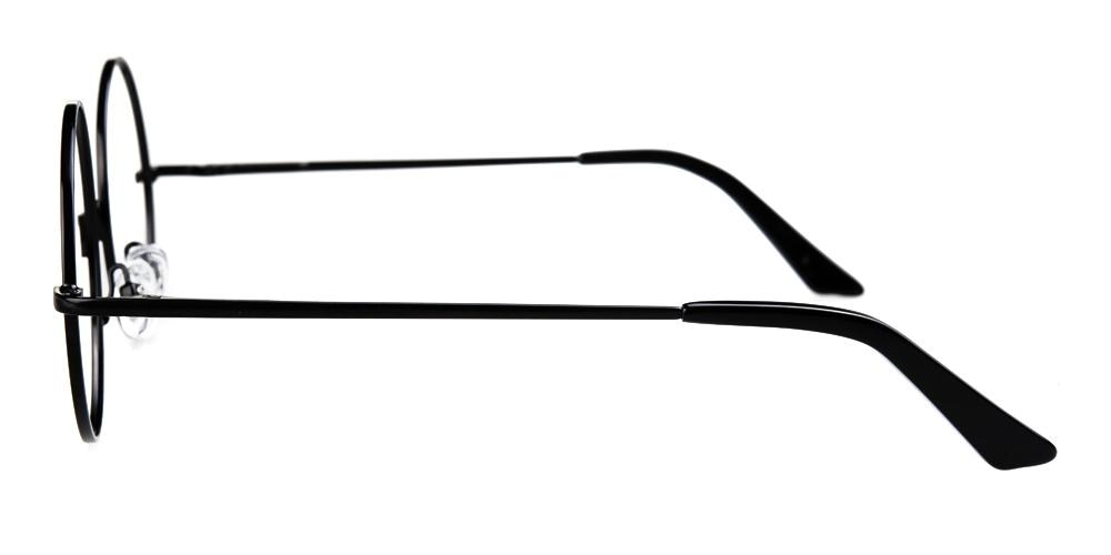 Scottsbluff Black Round Metal Eyeglasses