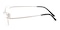 FortMyers Silver Rectangle Titanium Eyeglasses