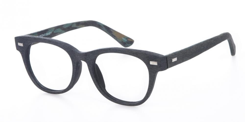 Valdosta Black Classic Wayframe Acetate Eyeglasses