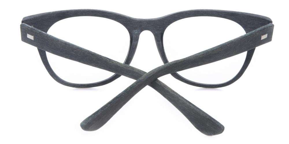 Valdosta Black Classic Wayframe Acetate Eyeglasses