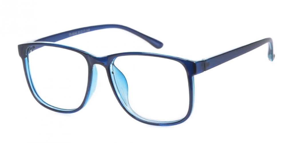 CedarRapids Blue Square Plastic Eyeglasses