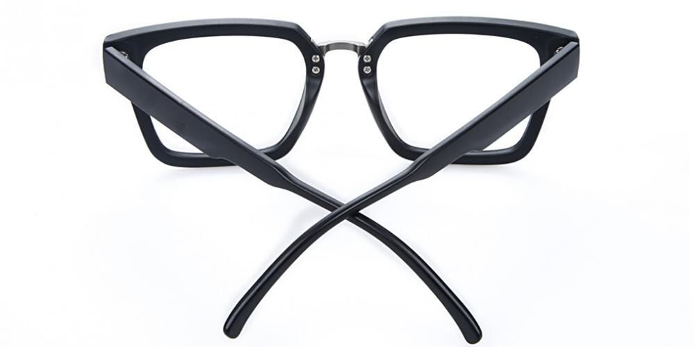 Brunswick Mblack Square Plastic Eyeglasses