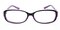 Waycross Black/Purple Rectangle Plastic Eyeglasses