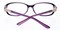 Waycross Black/Purple Rectangle Plastic Eyeglasses