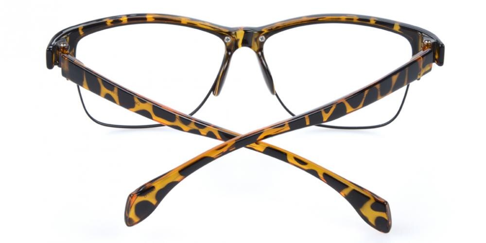 Kensee Tortoise Classic Wayframe Plastic Eyeglasses