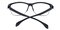 Kensee Black Classic Wayframe Plastic Eyeglasses