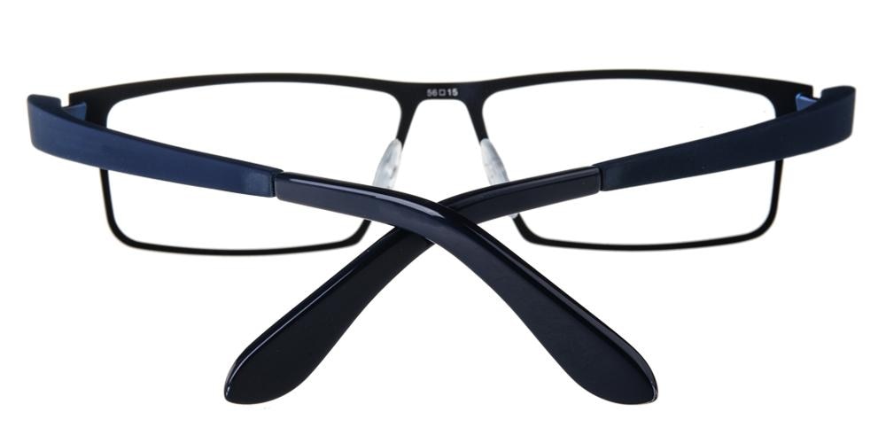 Hillsboro Blue Blue Rectangle Titanium Eyeglasses