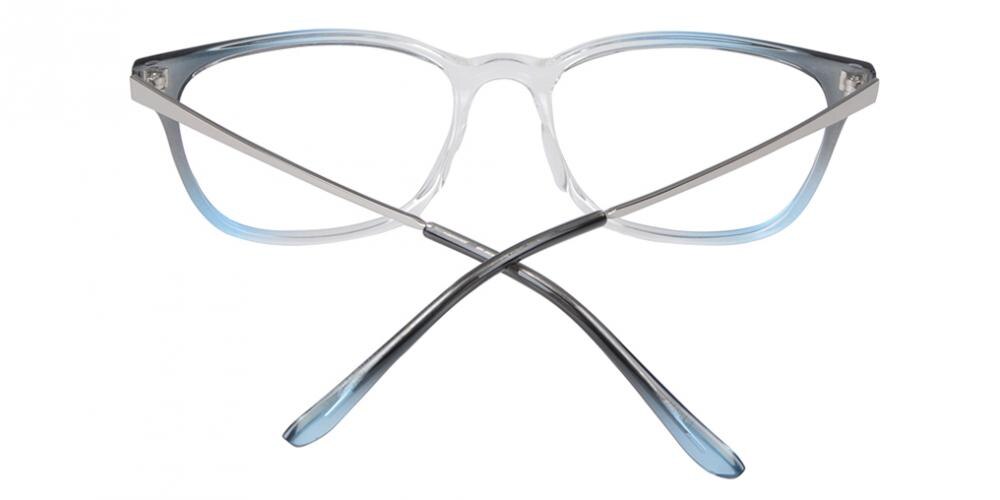 Ludington Blue/Crystal Classic Wayframe TR90 Eyeglasses
