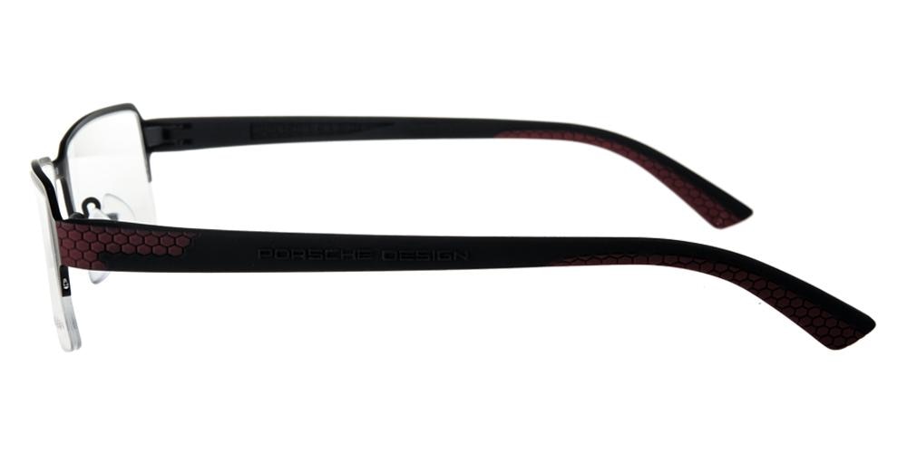 Bend Black Rectangle Titanium Eyeglasses