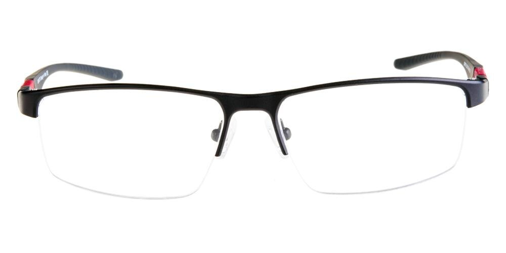 Kitchener Black Rectangle Titanium Eyeglasses