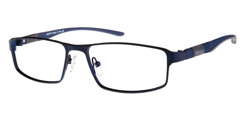 ThunderBay Blue Blue Rectangle Titanium Eyeglasses